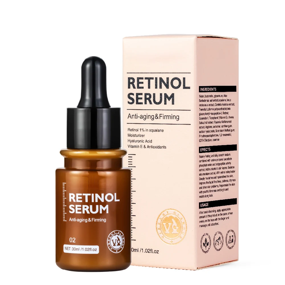 2pcs VIBRANT GLAMOUR Retinol Face Serum Moisturizing Hydrate  Nourish Essence 30ml