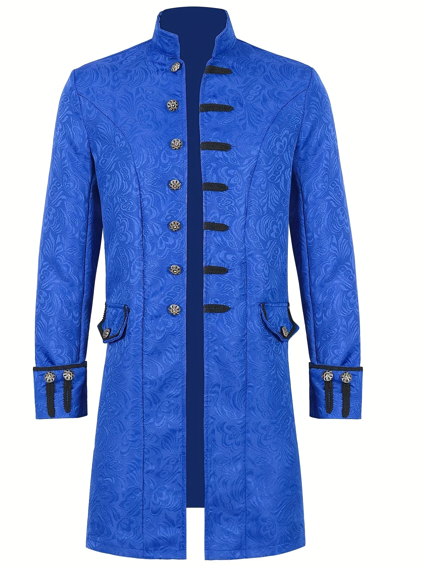Gabardina Medieval Steampunk para hombre, disfraz de Príncipe de teatro, vestido victoriano gótico Retro, uniforme, ropa de Halloween