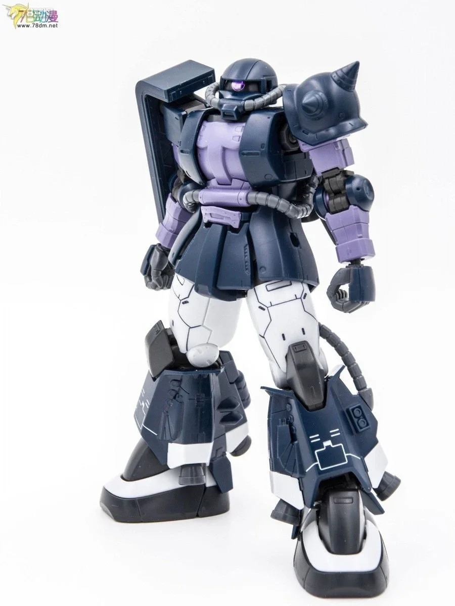 Bandai Original GUNDAM HG STANDARD MS-06S CHAR ZAKU II figurine à assembler modèle jouets ornements à collectionner cadeaux en Stock