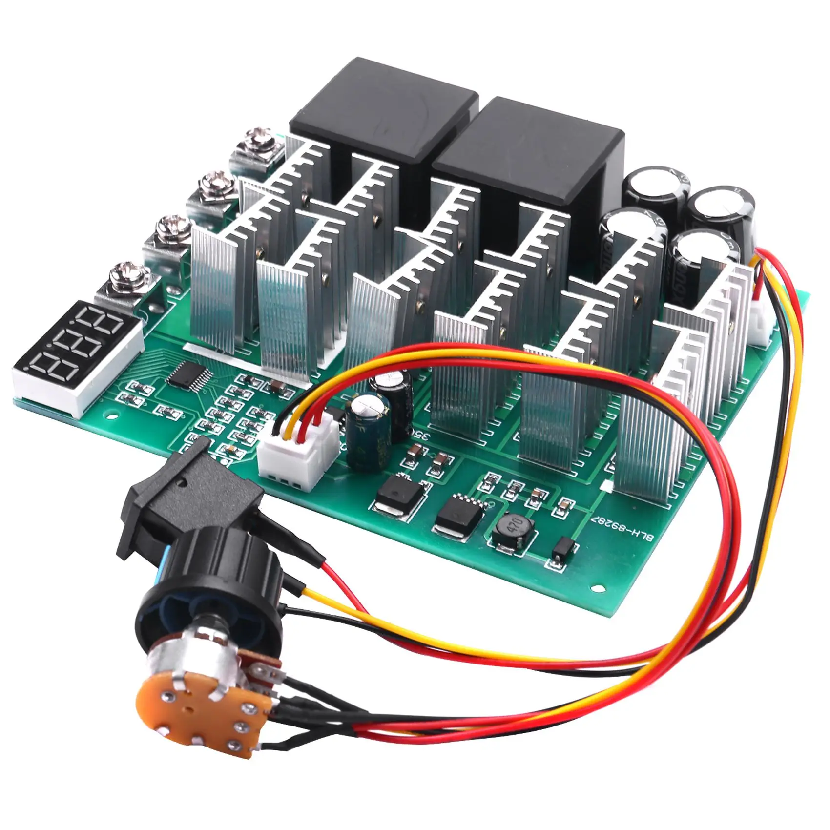 DC 10-55V 12V 24V 36V 48V 55V 100A Motor Speed Controller PWM HHO RC Reverse Control Switch with LED Display