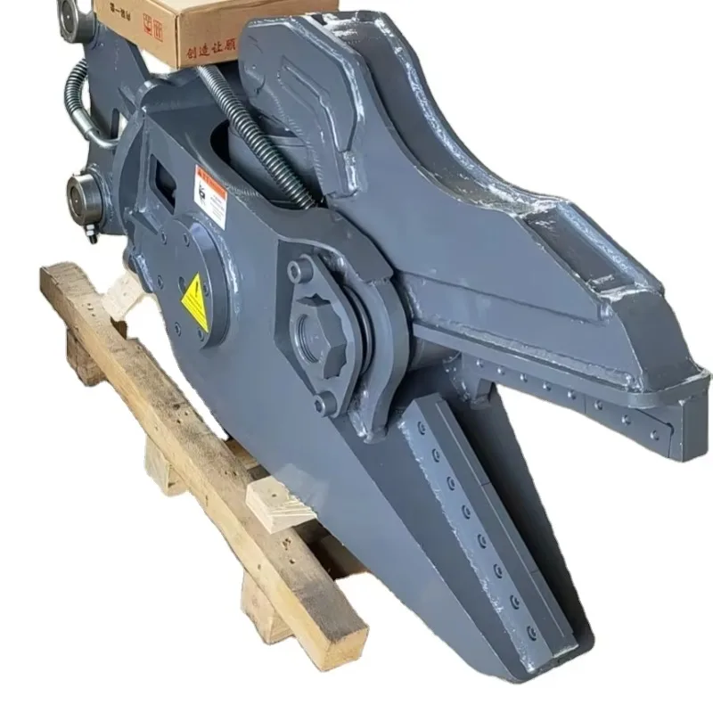 High Force Double Cylinder Hydraulic Shear Reliable Cutting Attachment For Construction Machinery Engineering