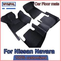 Car Floor Mats For Nissan Navara NP300 D23 2022 2021 2020 2019 2018 2017 2016 2015 Frontier Auto Accessories Custom Carpets Rugs
