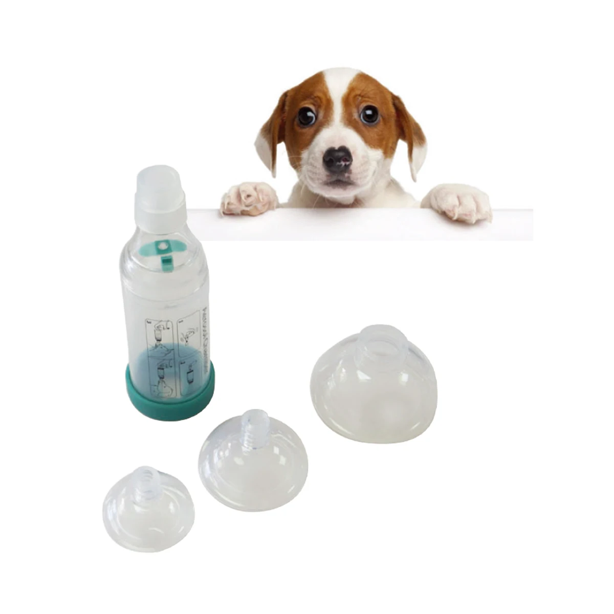 Top Sale Veterinary Instruments Feline Inhaler Chamber Asthma Inhaler Medical Grade Silicone &PP Class II Dog Canack or OEM