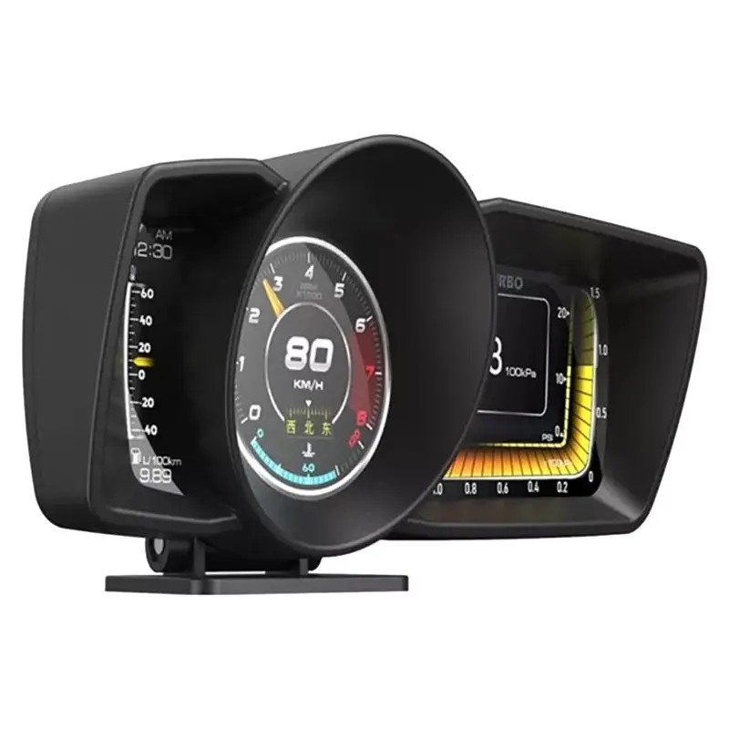 Portable AP-7 HUD Head-Up Display OBD GPS Dual System Driving Computer LCD Computer Speedometer Universal Accessories