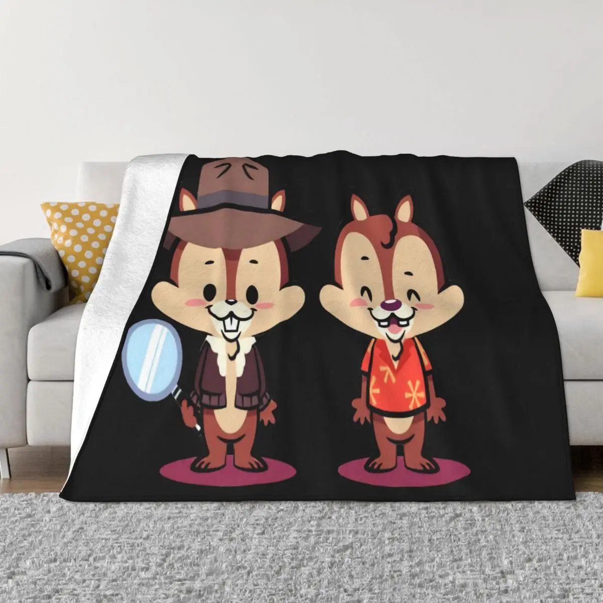 Rad Rangers Chip N Dale Rescue Rangers Warmer Women Men Cute Cheap Sale Brand Style Homme Throw Blanket