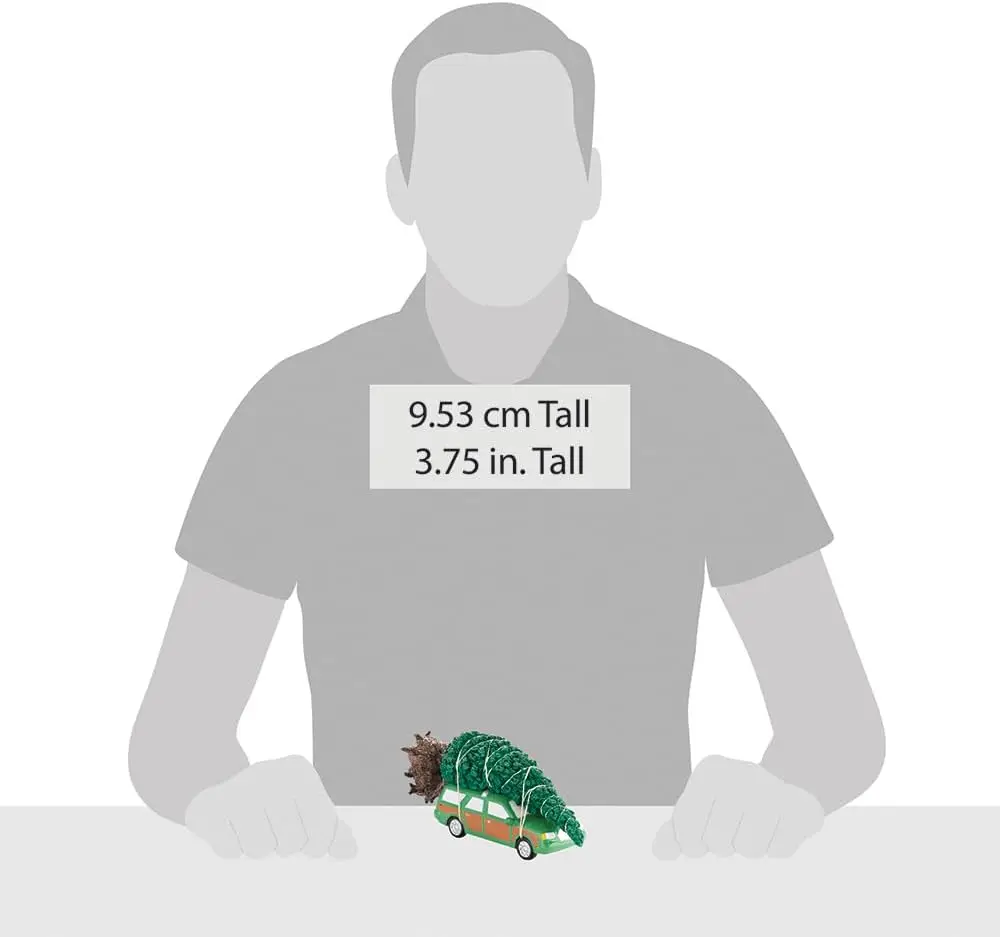 تمثال شجرة عائلة جريسوولد لعطلة عيد الميلاد، 3.15 بوصة من السيراميك لتزيين العطلات