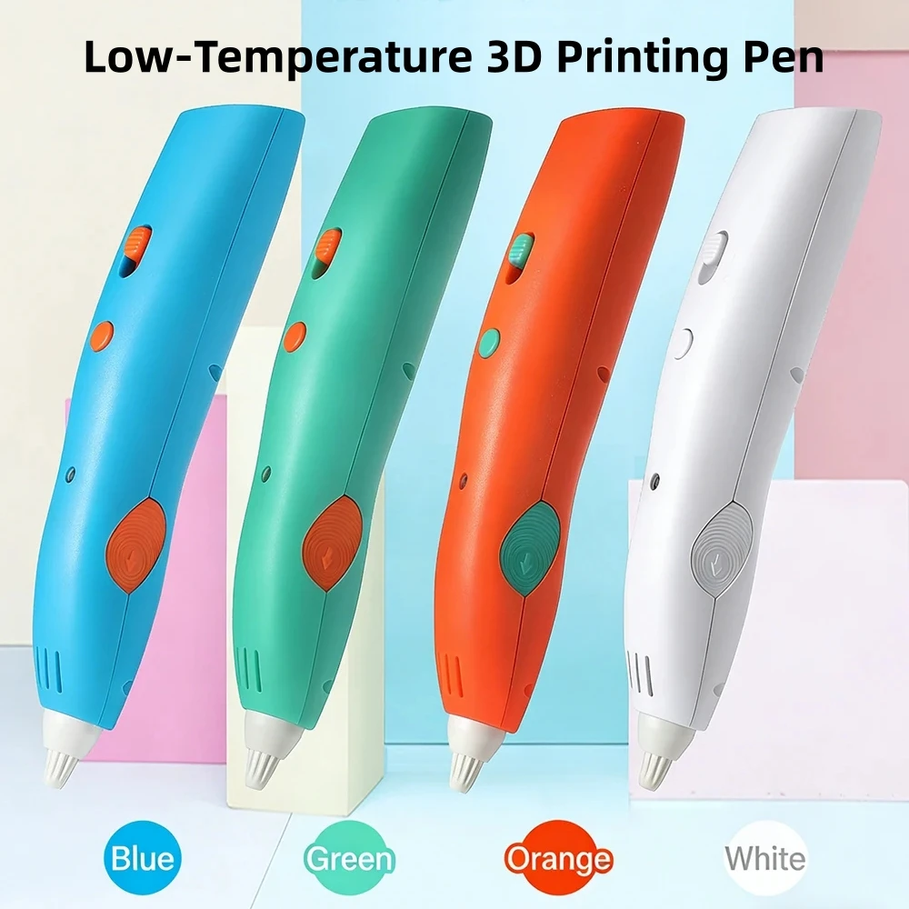 

PCL Filament Safe Low-Temperature 3D Printing Pen for Children DIY Funny Set for Kids Children Birthday Christmas Creative Gift