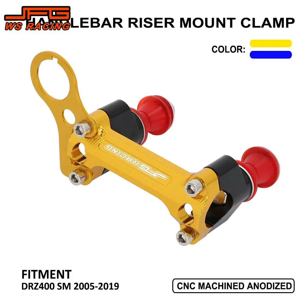 

CNC Upper Lower Triple Tree Clamps Steering Stem Handlebar Riser Mount Clamp For SUZUKI DRZ400S DRZ 400S 400 S 2000-2018 2019