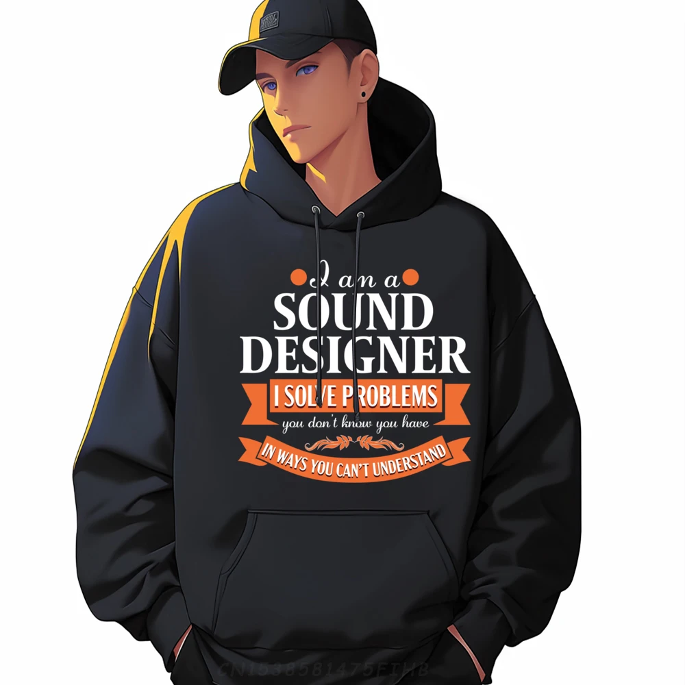 

Sound Designer Funny Job Title Novelty 3xl Men Clothing Sale Leisure Long Sleeve Pullover Hoodie For Men