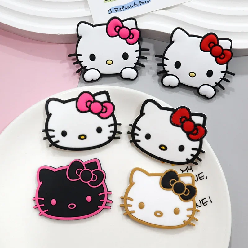 MINISO Hellokitty 1 قطعة لطيف سانريو الأحذية السحر الكرتون القط قباقيب اكسسوارات للصنادل دبابيس تزيين الفتيات الاطفال هدايا عيد ميلاد