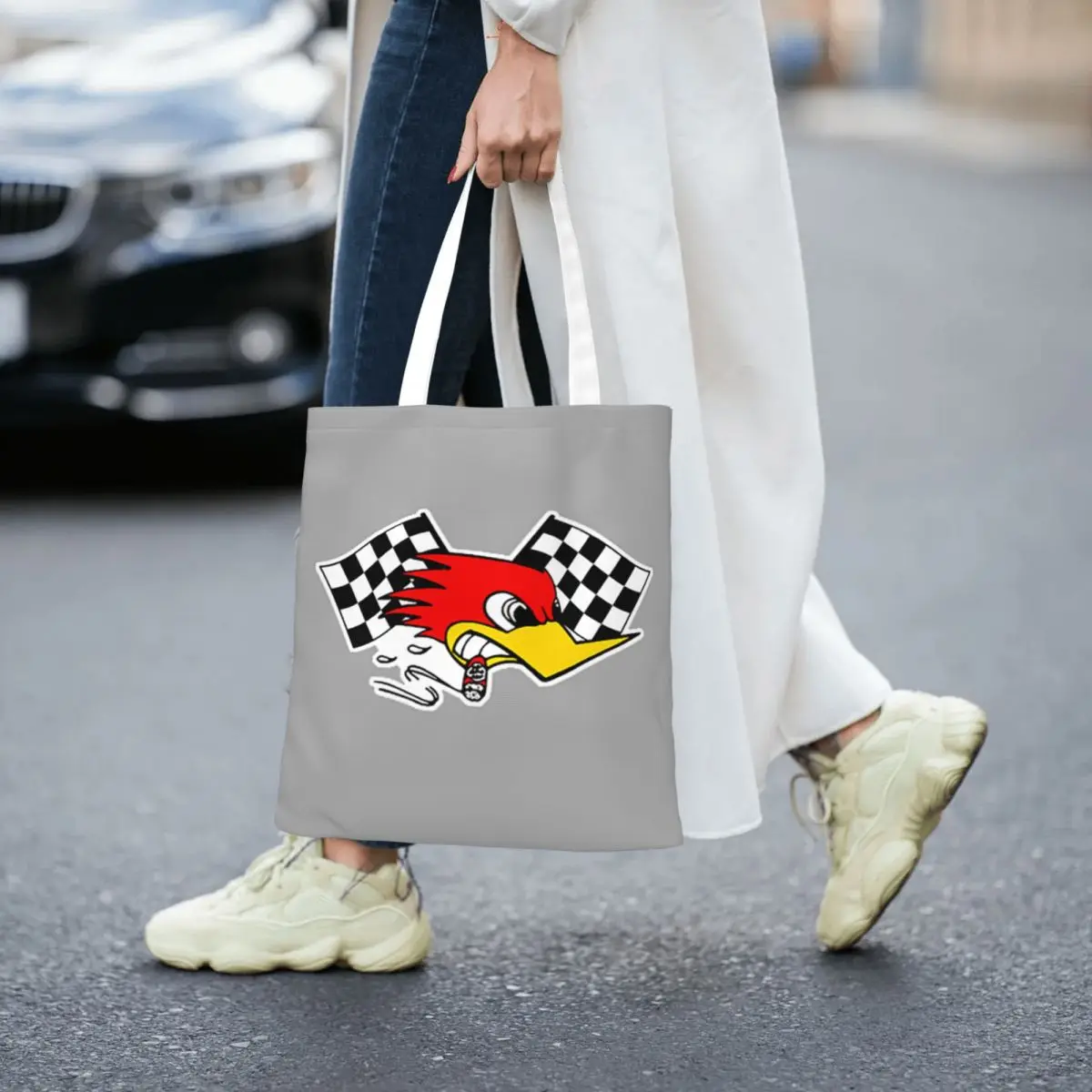 미국산 스트리트 미스터 호스파워 클레이 스미스 캠스 쇼핑백 접이식 캔버스 토트백 소녀용 숄더 토트 여행 핸드백