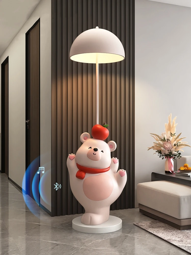 Home Decor 162CM Luminous Vitality Bear Statues Floor Decor Living Room Large Animal Sculptures Art Ornaments Housewarming Gifts