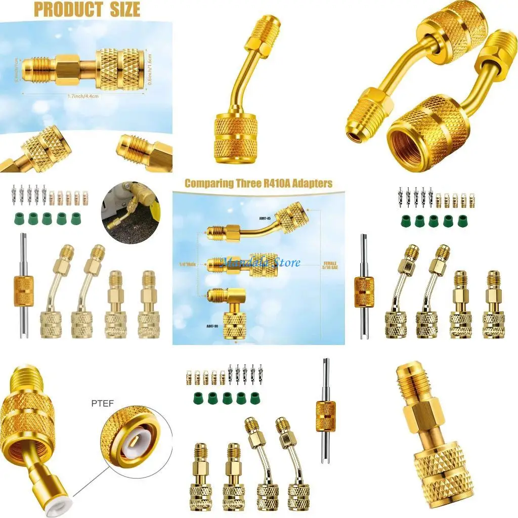

U2JC R410a Adapter Air High Conditioning Port Ductless Service Adapter Strength Split