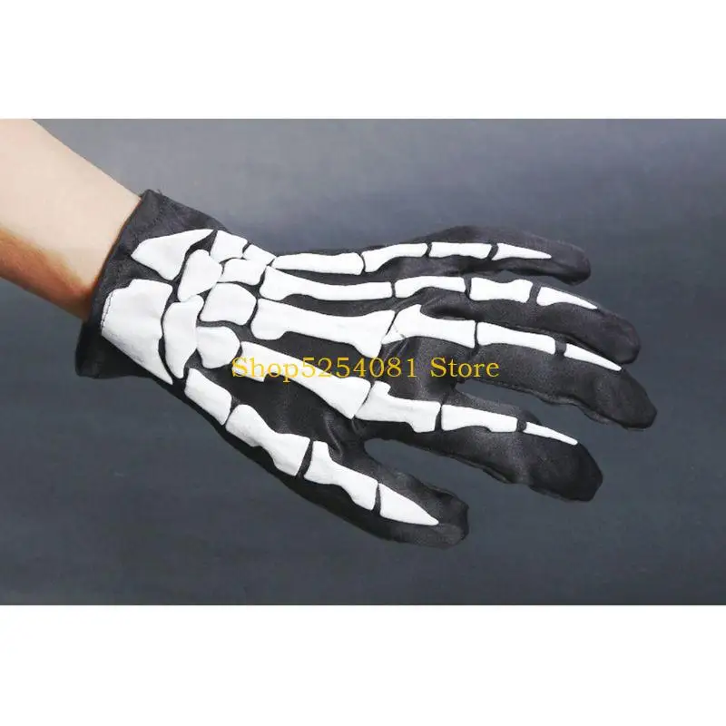 AXYC 1 Pair Cycling Bicycle Motorcycle Halloween Skull Claw Bone Skeleton Gloves Goth