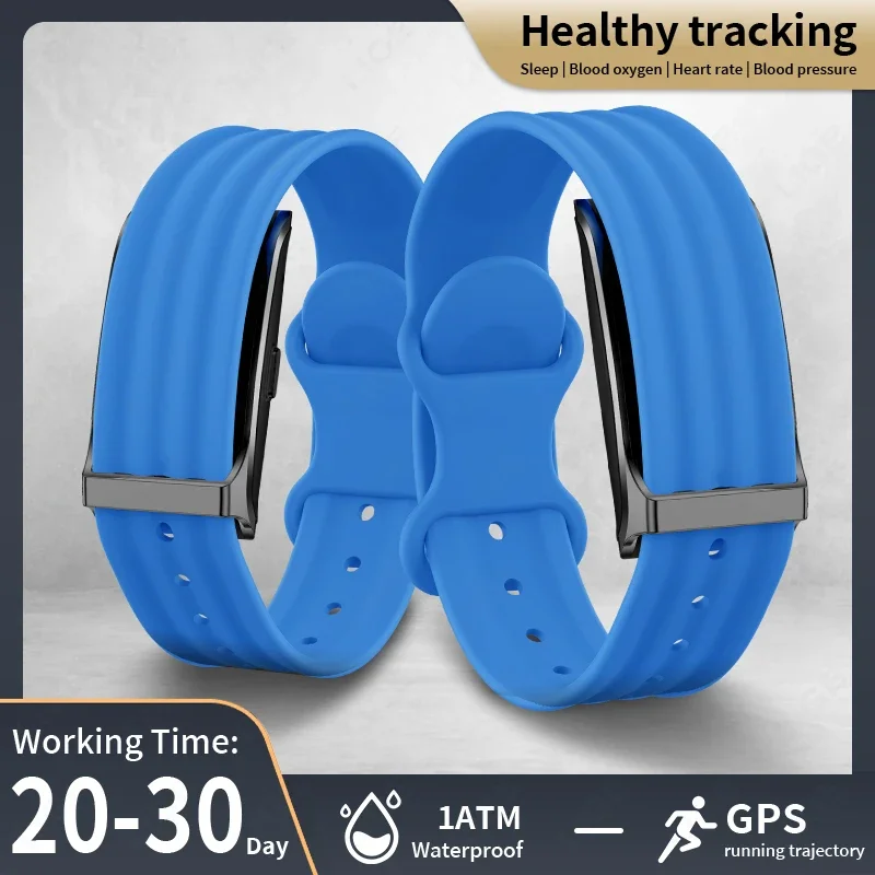 LIGE No Screen Smartwatch Heart Rate Blood Pressure Monitor Sports Smart Bracelet Sleep Tracker Fitness Wristband for Women Men