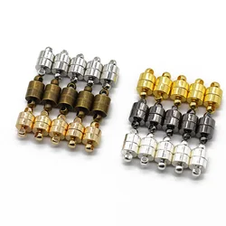 10pcs/lot 6mm Magnetic Clasps Silver KC Gold Color for Leather Bracelets Connectors Clasps DIY Jewelry Making Findings