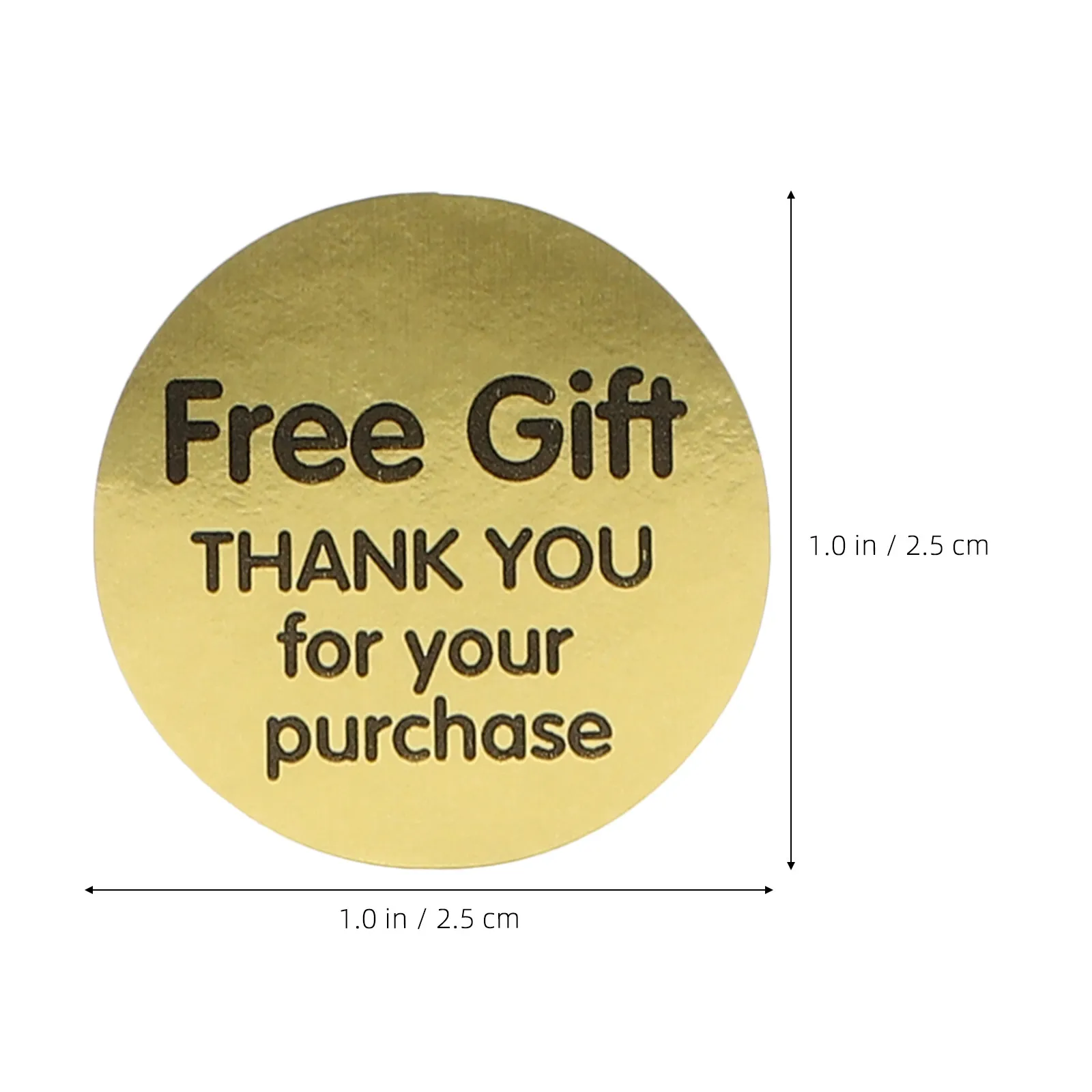 1 Roll Adhesive Thank You Stickers Soft Tear Off No Residue Gift Stickers for Supermarket Shopping Mall Decoration Festive
