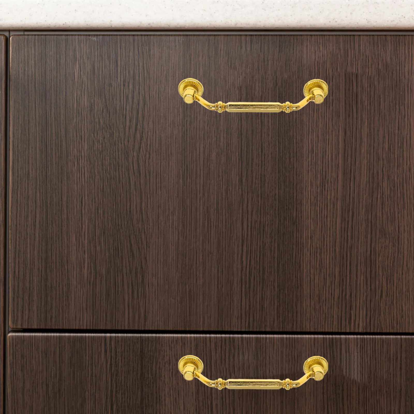 

3Pcs Vintage Style Drawer Handles Elegant Zinc Alloy Cabinet Pulls for Furniture Door Wardrobe Cupboard Furniture Pullers Rust