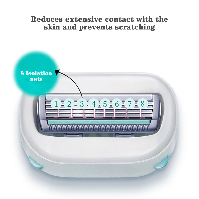 여성용 헤어 쉐이빙 안전 블레이드, 오리지널 쉬크 직관, 천연 민감성 피부