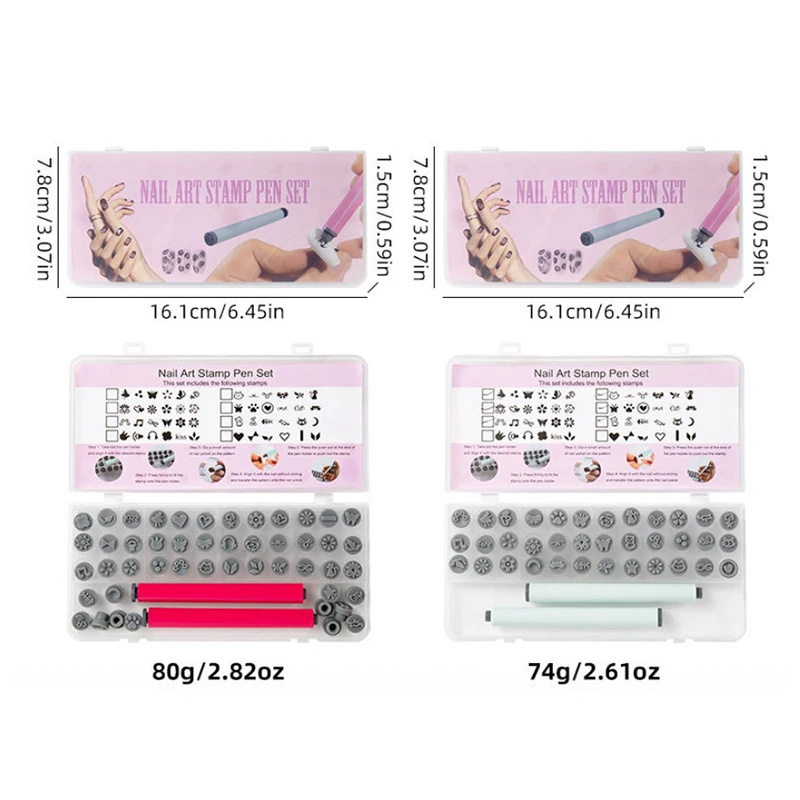 

36/48PCS Nail Handicraft Graffiti Flower Nail Stamper Nail Art Dotting Tools Simple Design Nail Art Stamp Pen Set DIY Design