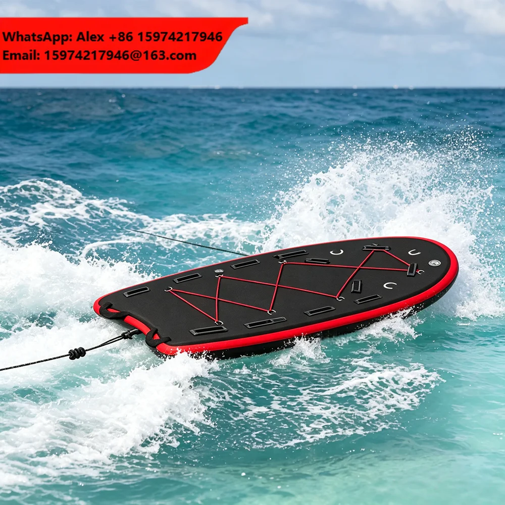 Durable Marine Floating Tow Board Lightweight Non Slip Jet Ski Rescue Sled For Surfing Boating Inshore Recreational Activities