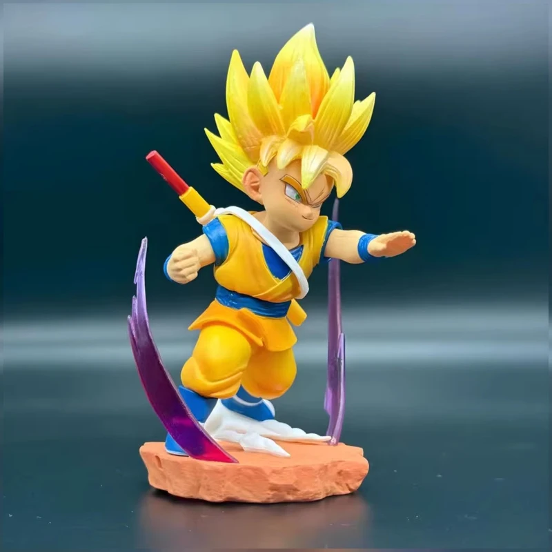 12cm dragon ball daima super saiyan son goku anime bonecas sun wukong figuras de ação pvc modelo bonecas brinquedos crianças presentes