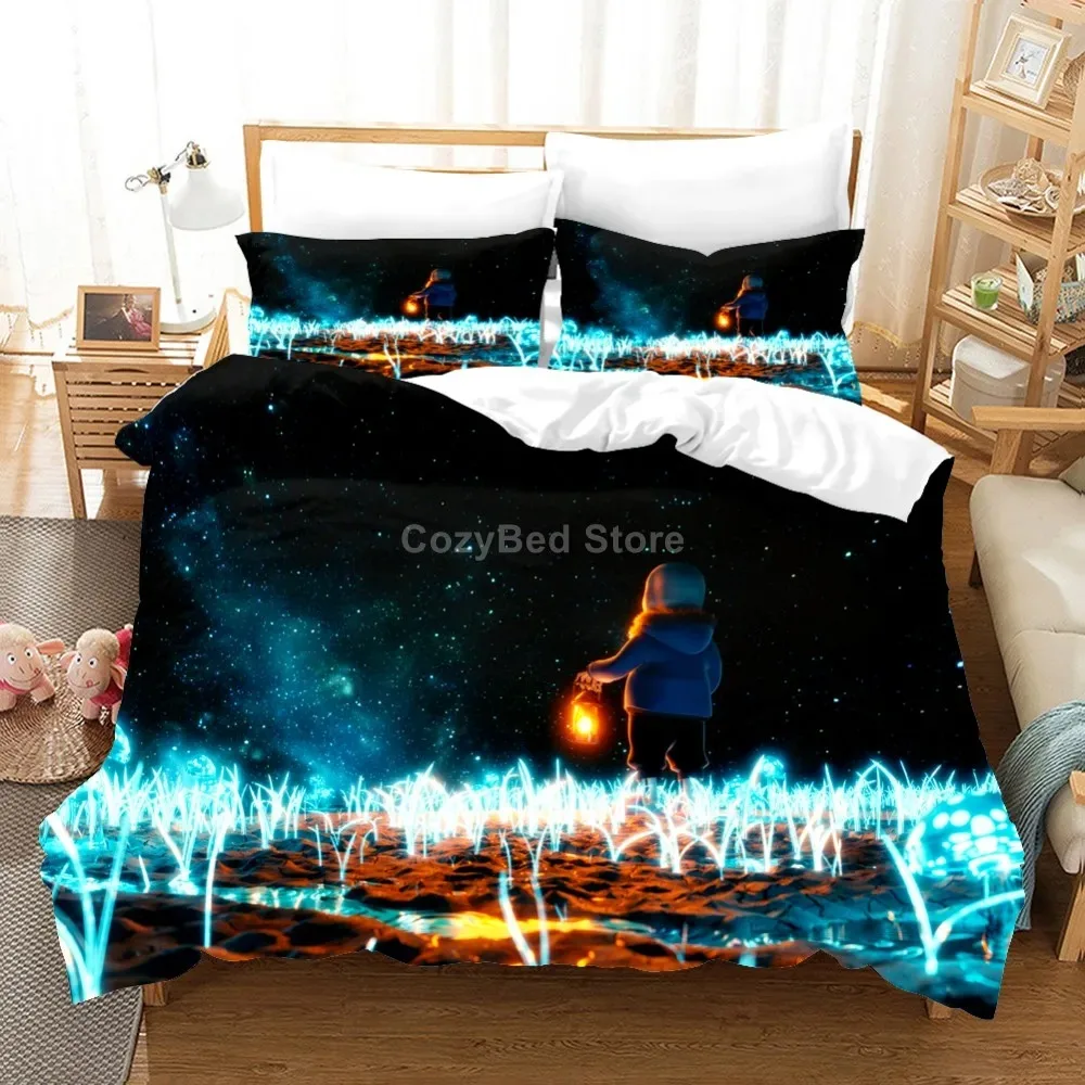 Undertale Sans Bedding Set Cartoon 3d Duvet Cover Sets Comforter Bed Linen Twin Queen King Single Size Fashion Luxury Kids Gift