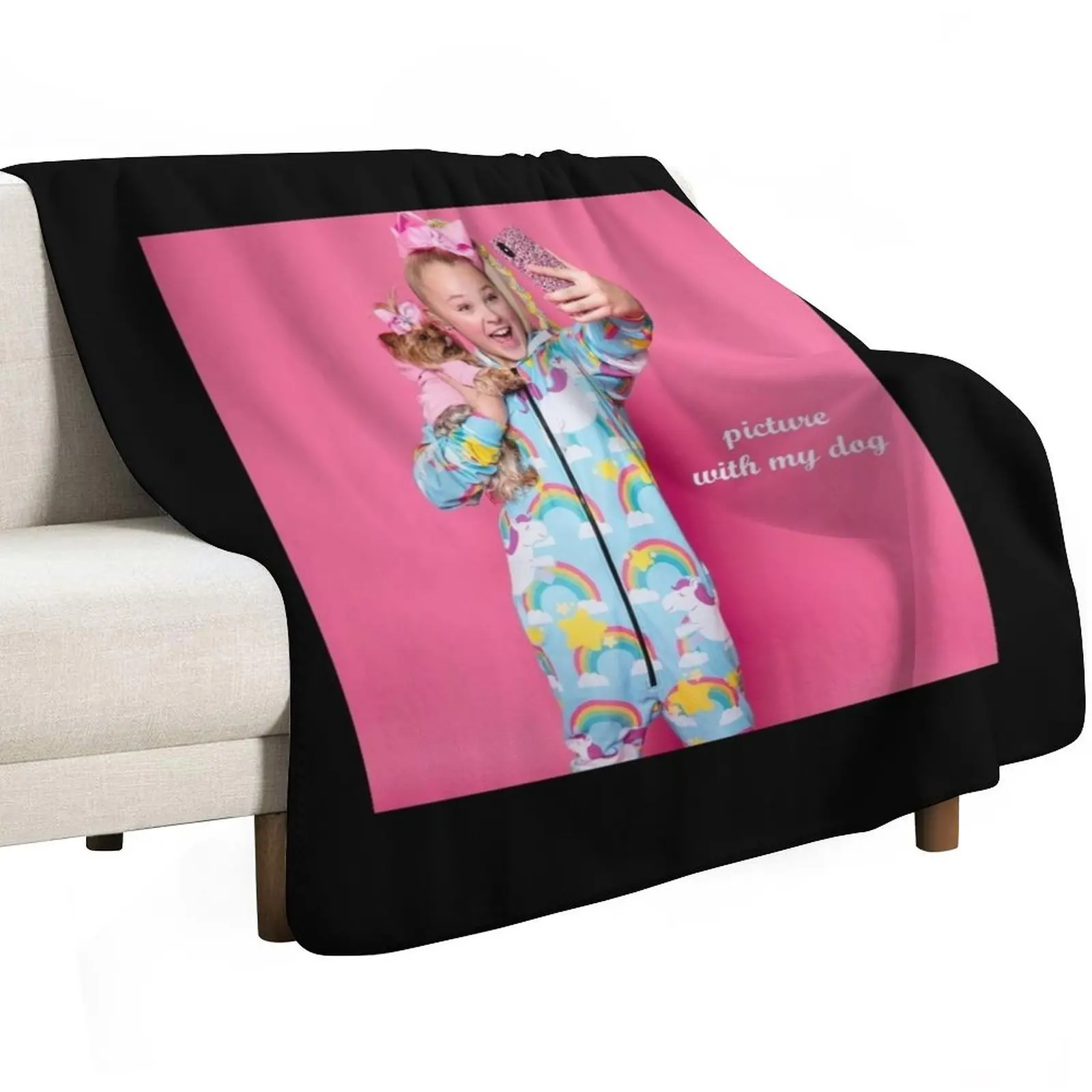 Jojo Siwa Throw Blanket for winter Retros Cute Plaid Stuffeds Blanket