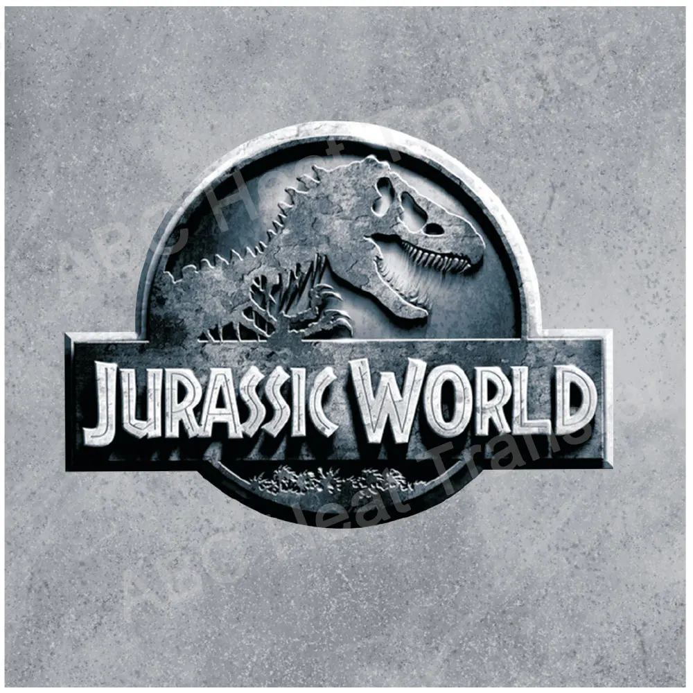 Jurassic World Dinosaur Heat Transfer For Clothes Men Woman Trend Patches Iron On Appliques Brand Clothes Accessories Stickers