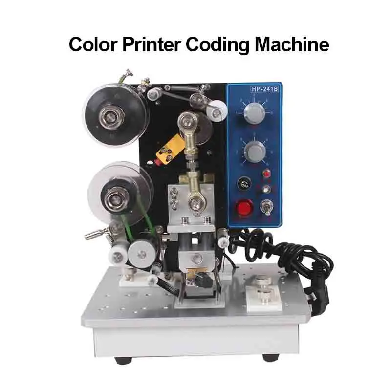 

2023 Hot Sale HP-241B Semi-automatic Electric Hot Stamp Ribbon Code Label Printer Ribbon Coder Color Printing Machine Coding New