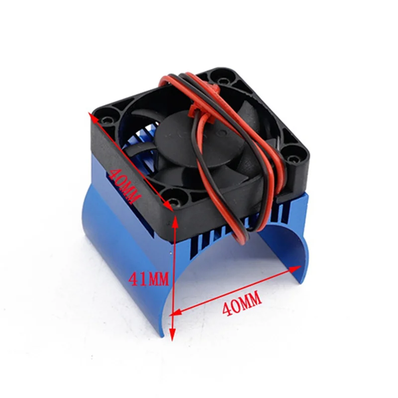 Dissipador de calor do ventilador de refrigeração do motor de 2 pces 42mm para traxxas 1/10 e-revo e-maxx summit arrma 1/8 kraton talion typhon rc carro, 2