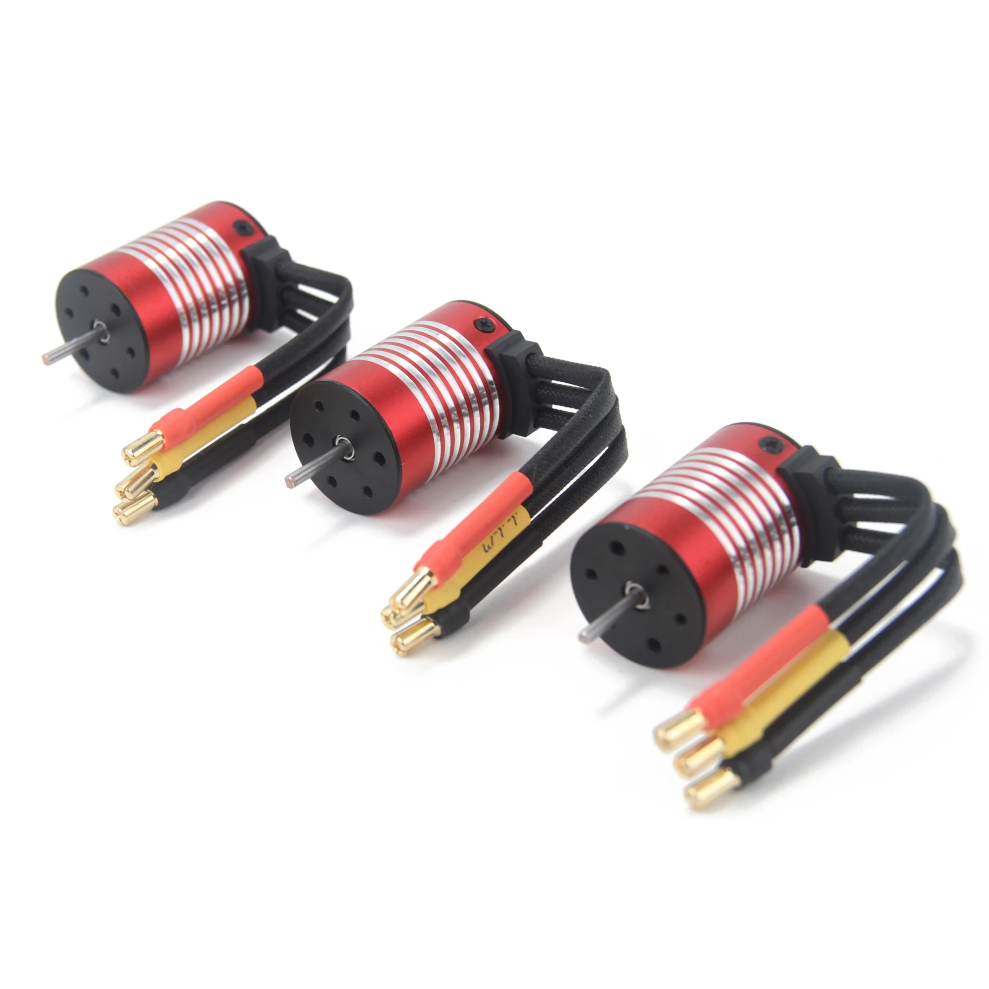 NEEBRC 2435 3500KV 4600KV 6200KV Brushless Motor 2.3 Shaft 3.5mm Banana Plug for RC Racing Car Crawler Upgrade Traxxas Wltoys