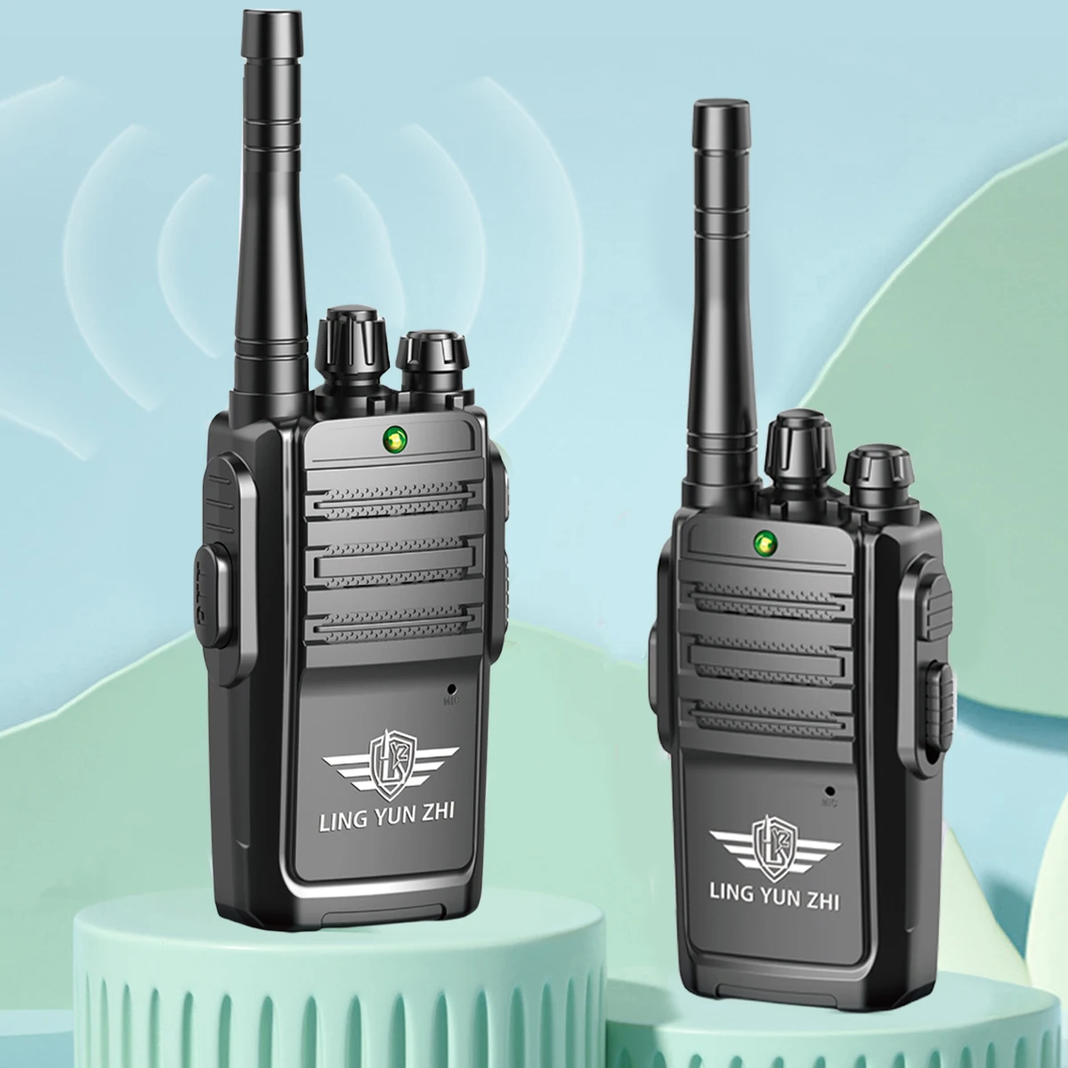 צעצועי Walkie Talkie, מיני אינטרפון דיגיטלי עם צליל פנימי וחיצוני, משחק תקשורת לא כולל מתנות עם סוללה לילדים