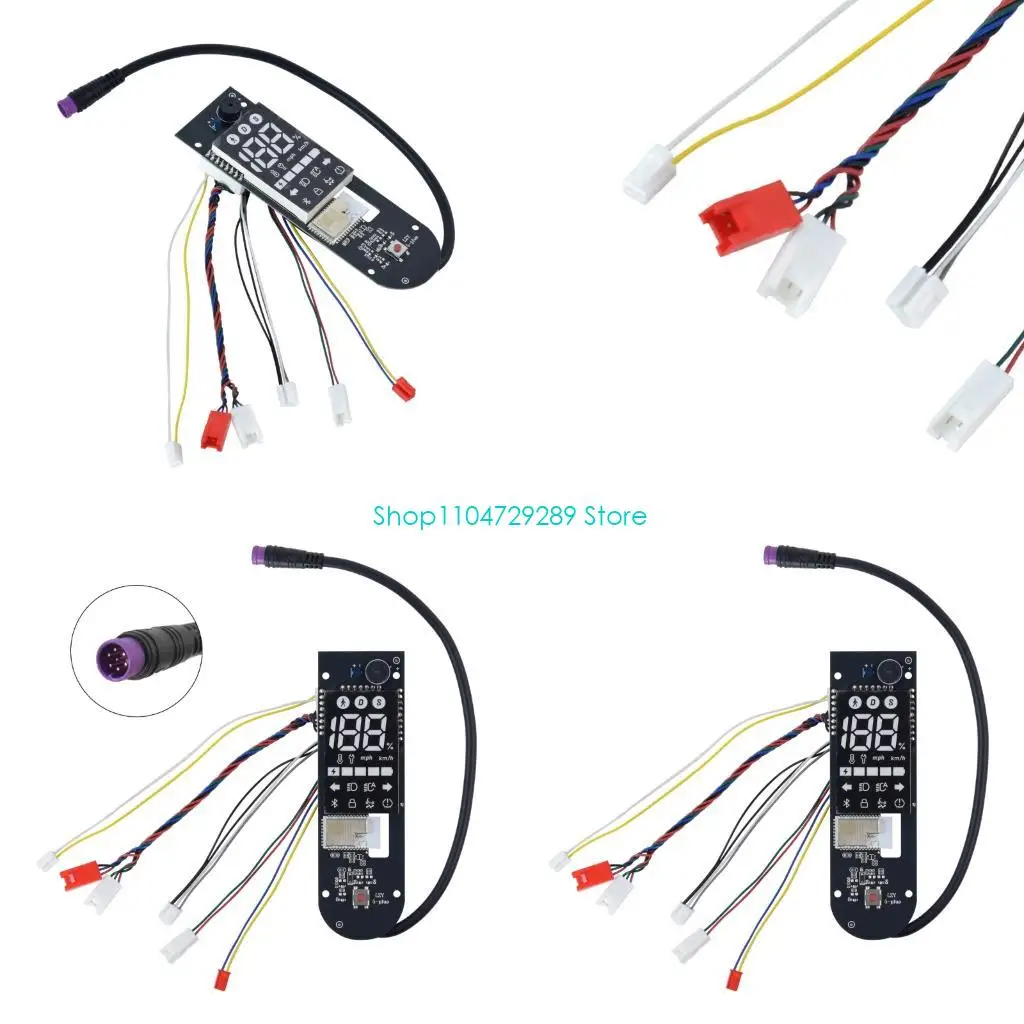 D8KE Display Board PCB Assembly with Wire Harness for 5 Panel Replacement