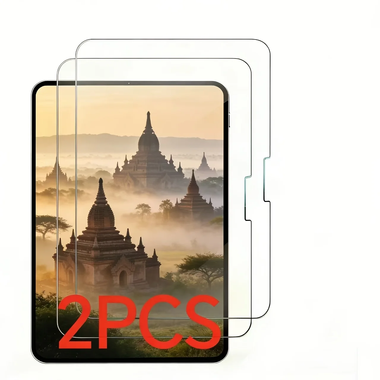 2-Piece tempered glass protective film for iPad Pro 11 2024/tablet high definition transparent scratch resistant easy to install