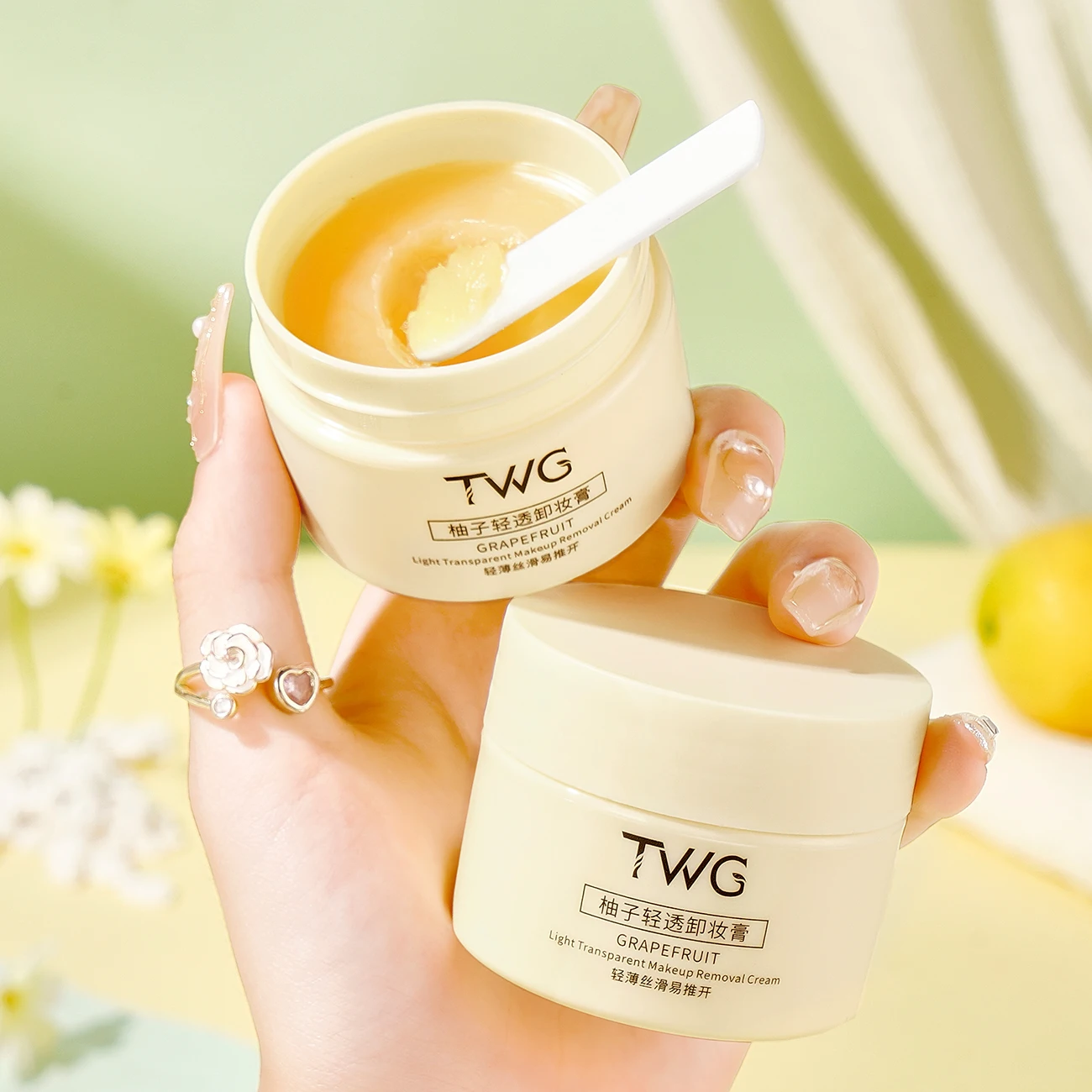 كريم إزالة مكياج الجريب فروت كريم إزالة المكياج للتنظيف العميق، أفضل هدية للفتيات #5