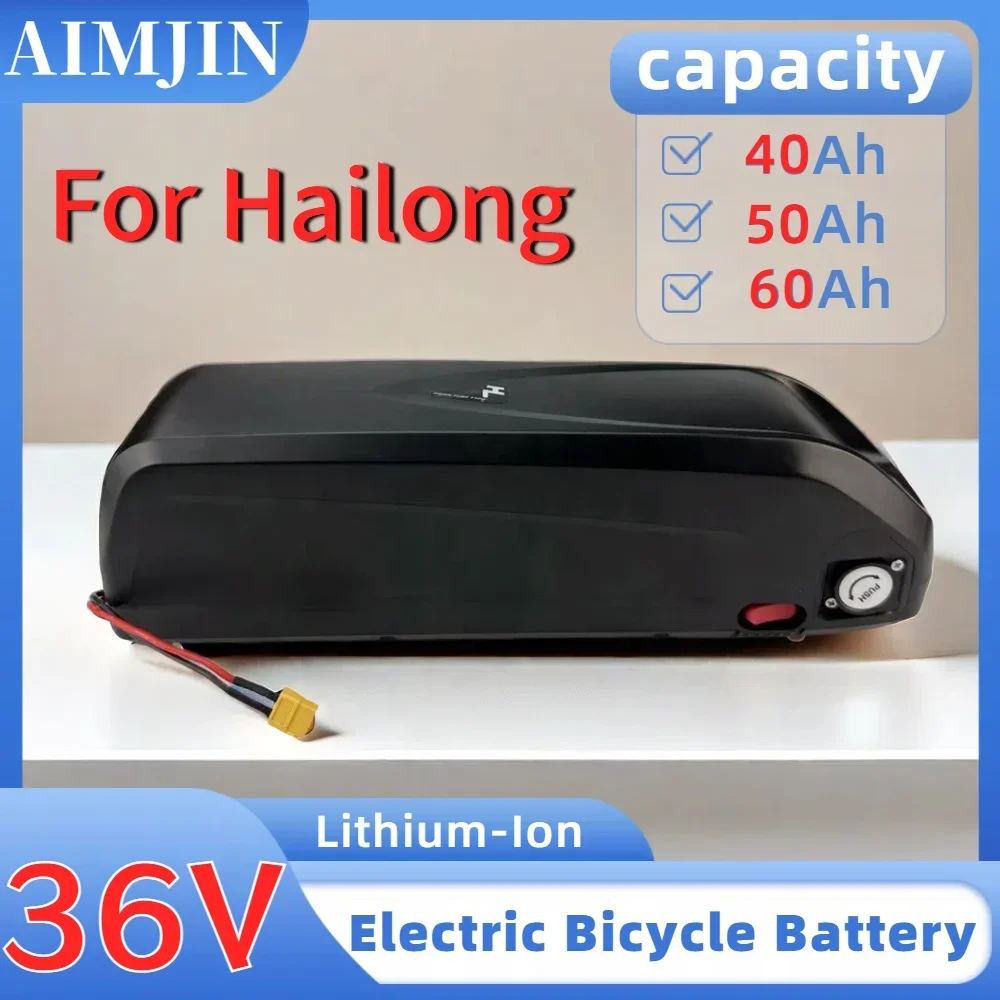 

For Hailong 36V 40Ah 50Ah 60Ah Lithium-ion Battery Pack Built in BMS Suitable for Electric Bicycle Battery