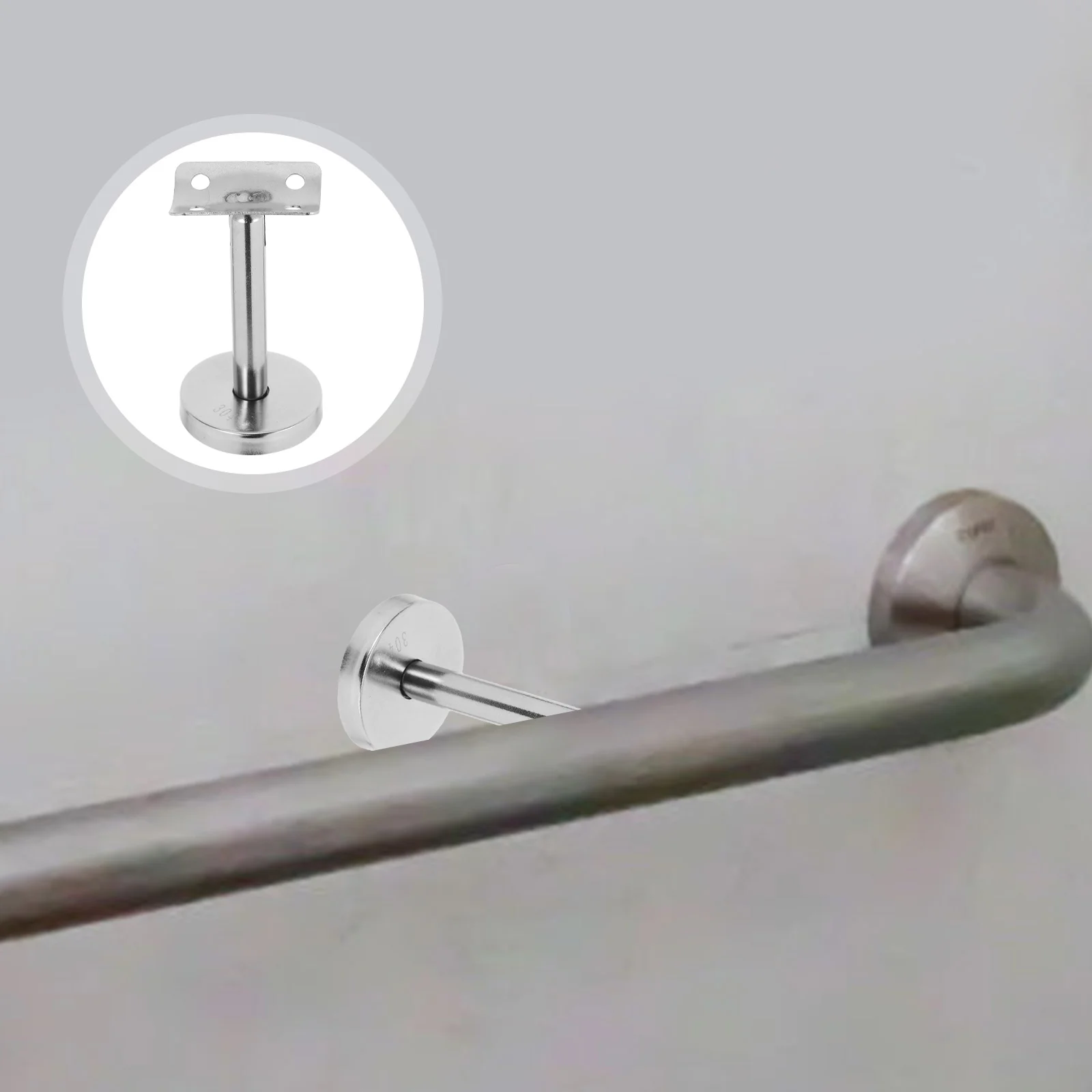 

Stainless Steel Bracket Handrail Stair Brackets Flat Accessories Hardware for Railing 304 Handle