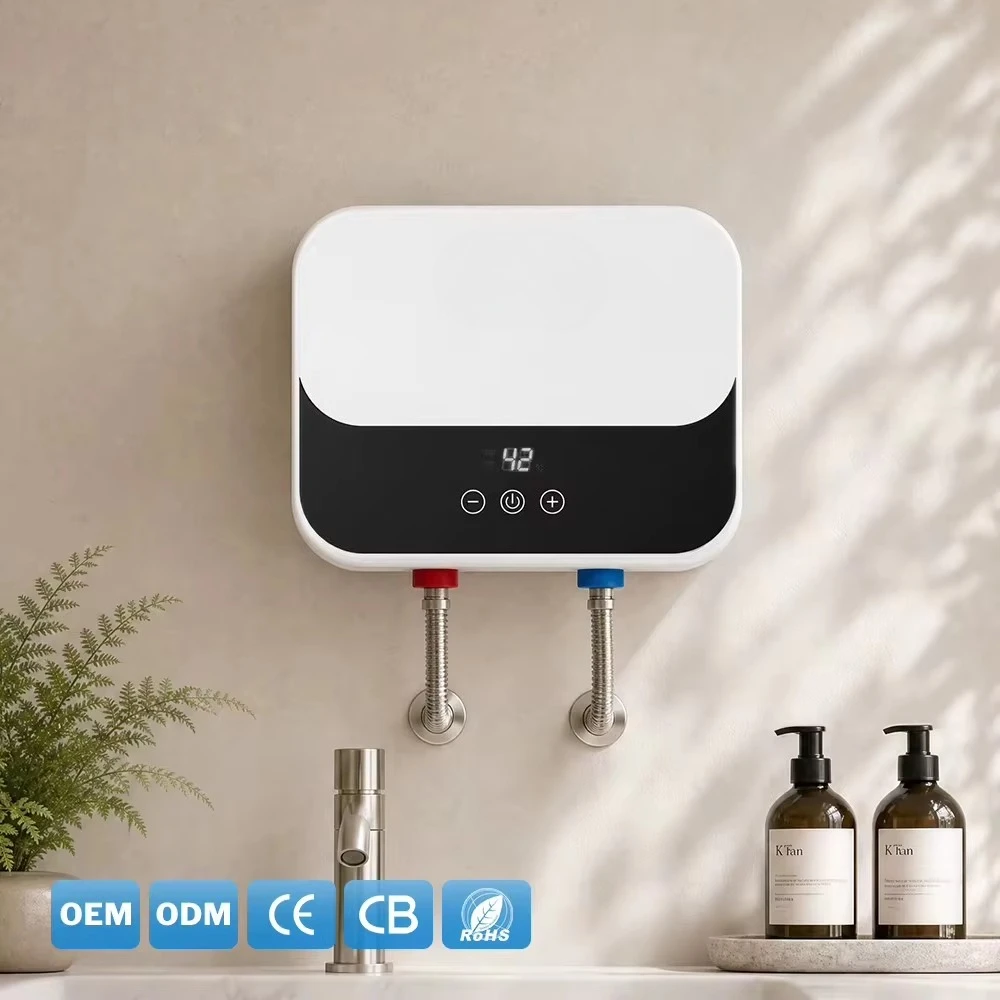 3.5/4.5/5.5kW Household Kitchen Bathroom Car RV Caravan Camping Shower Hot Water Heater Instant Electric Geyser