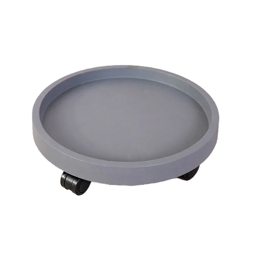 

Flower Pot Base Rolling Tray Outdoor Planting Large Size 400mm Resin Construction Supports 50 Lbs Drainage Feature
