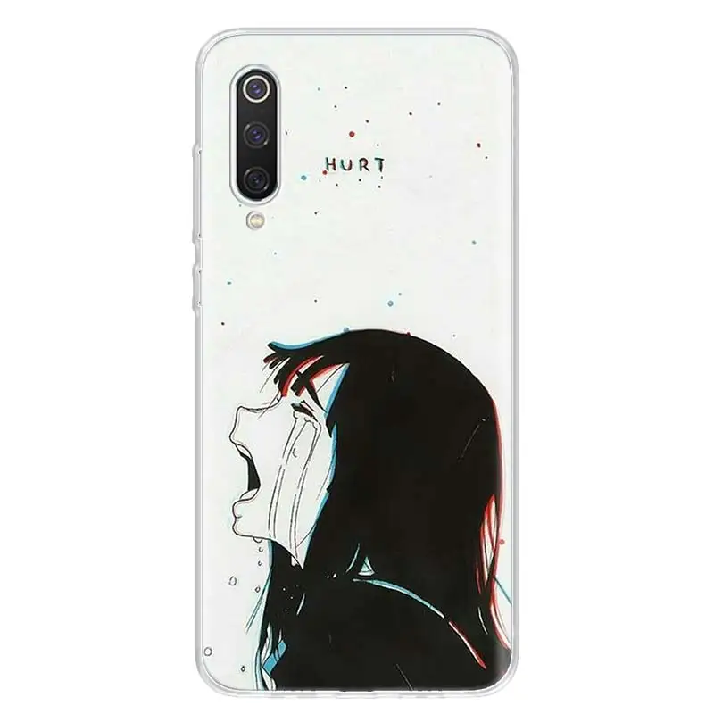 Sad Japanese Anime Aesthetic For Xiaomi Redmi Note 13 12 11S 11 10S 10 Pro Phone Case  11T 11E 9S 9 8T 8 7 Plus Fundas Cover Coq