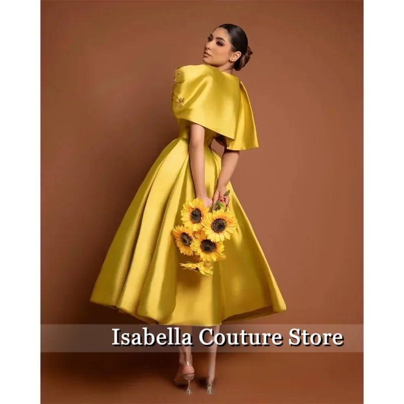 Customized Retro Unique Design A-line Skirt With Ruffled Shoulders And Beaded  Luxury Dress, Showcasing Aristocrati