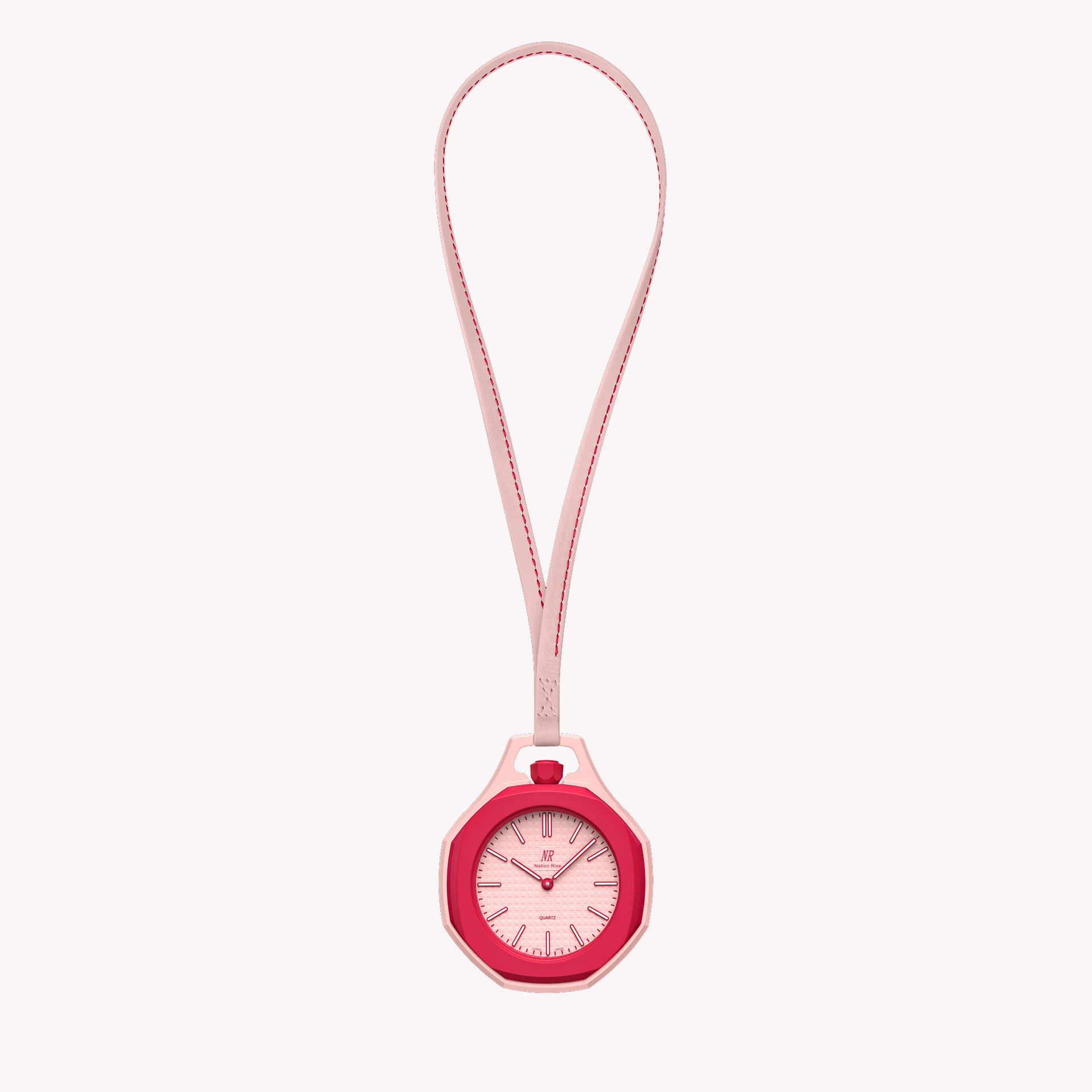 2026 Hot Sales Pocket Watch Octagonal Pop Style Necklace Quartz Movement Candy Color Quartz Watch Personality Removable - view 6