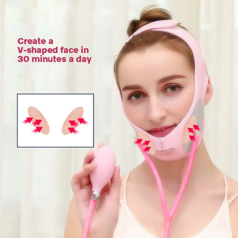 Inflatable Face Slimming Band Air Press Lift Up Belt Face-Lift Mask Massager Drop Shipping