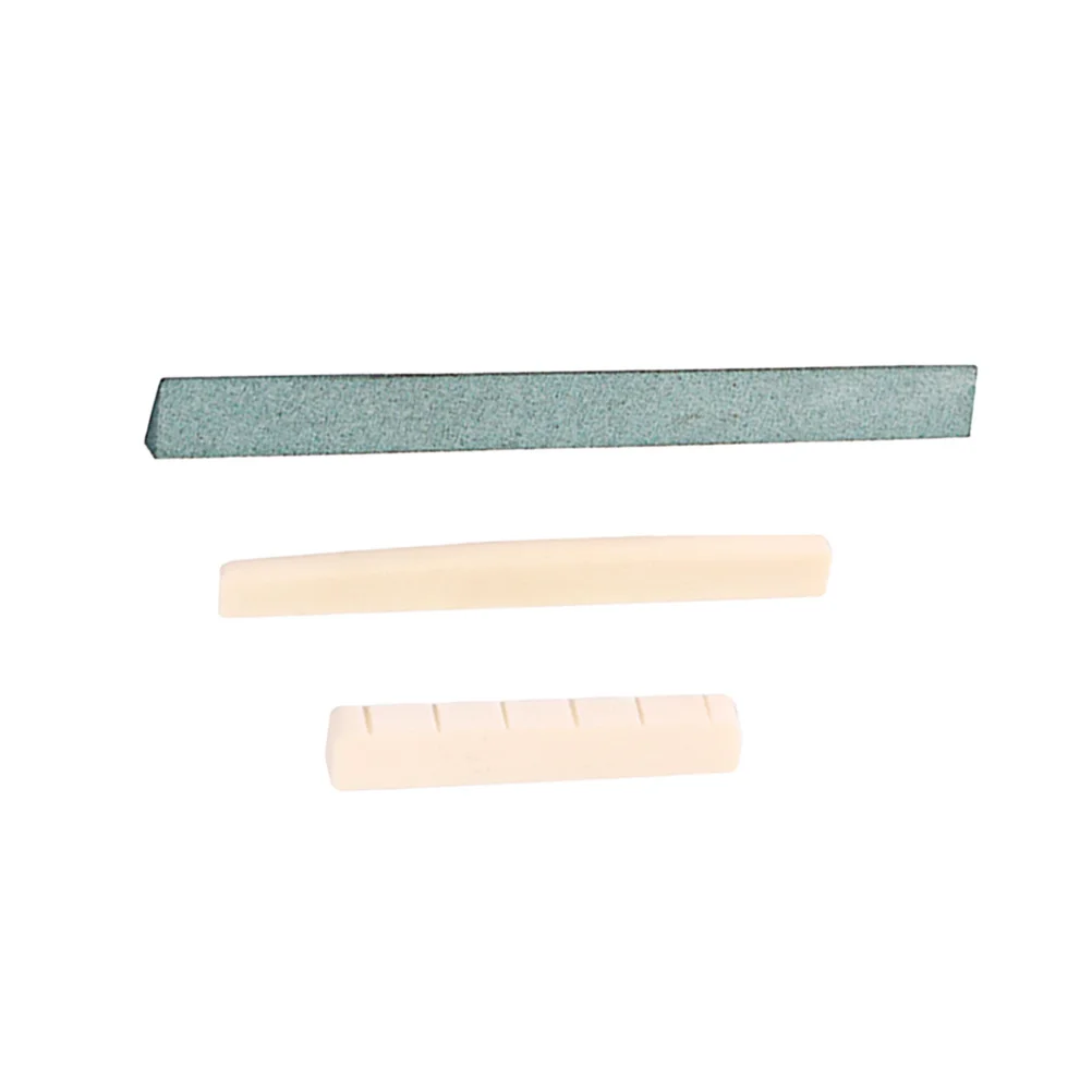 

Bovine Bone Guitar Bridge Saddle Nut Slotted Fret Sanding Millstone Tool for Guitarists Bass Maintenance Dj0102