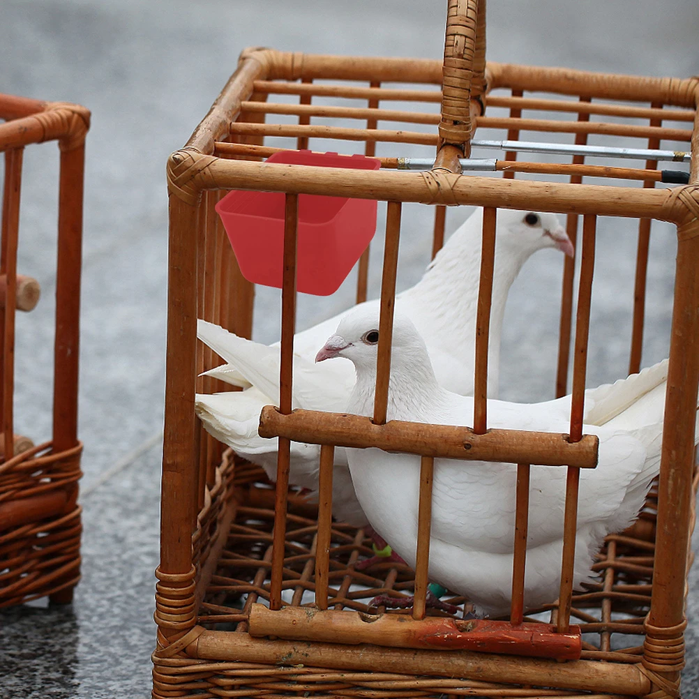 

8pcs Chicken Feeder Bird Cage Cups Reusable Coop Cup For Birds Poultry Rabbit Durable Lightweight Safe Bird Cage Accessories