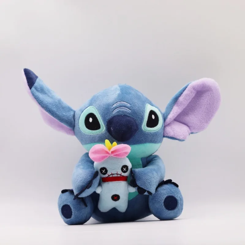 Genuine Disney Lilo & Stitch Plush Toy Doll Sitting Stitch Stuffed Soft Toy Car Pillow Comforting Toy Kids Xmas Birthday Gift