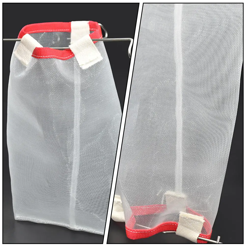 

1pc Reusable Square Honey Filter Net High Mesh Strainer Tool For Wine Coffee Drink Filtration Nylon Metal With Hook Home