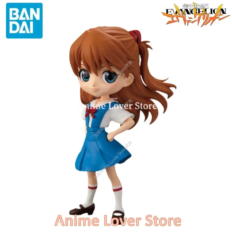 In Stock Original Bandai Banpresto Q Posket EVANGELION Anime Figure Asuka Ayanami Rei Kaworu Nagisa Collectible Model Ornaments