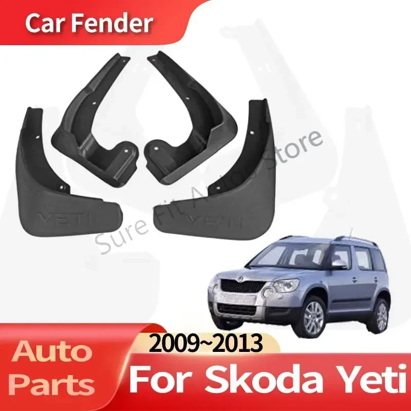 

Auto Accessories For Skoda Yeti 2009~2013 Fender Lining Car Fender Anti-sand Splash Mud Guard Skin Punch-free Installation Tools